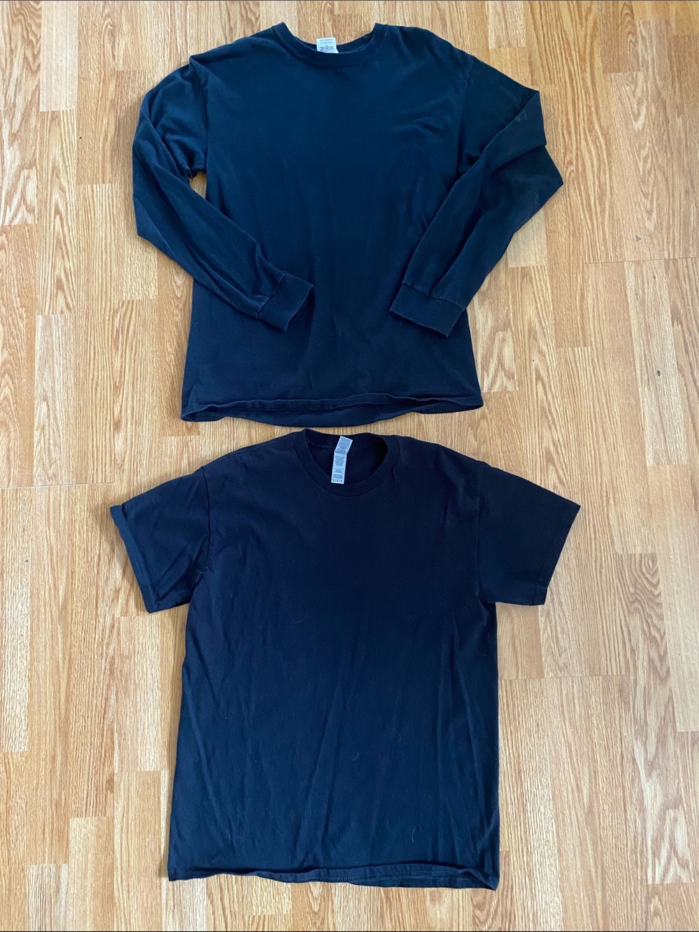 5 for $15! Two Black Gildan T-shirts (long sleeve and short sleeve)